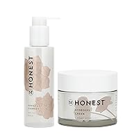 Gentle Gel Everyday Face Cleanser + Hyaluronic Acid Infused Moisturizing Hydrogel Cream Bundle | Sensitive Skin Friendly | EWG Verified + Cruelty Free | 5 fl oz, 1.7 fl oz