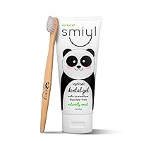 Xylitol Dental Gel for Babies and Toddlers (Toothbrush Included), All-Natural Fluoride-Free Toothpaste, No Artificial Flavors, Helps Pacifier Acceptance, Great for Teething Babies 3 oz