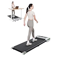 Walking Pad Treadmill Under Desk, Portable Treadmill with Bluetooth, Desk Treadmill up to 3.8 MPH Speed, Jogging Walking Treadmill for Small Space Home Fitness
