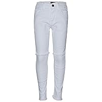 Denim Ripped Jeans Comfort Stretch Skinny Pants Trousers Lightweight Trendy Summer Gifts for Girls Age 5-13 Years