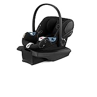 Cybex Aton G Infant Car Seat with Linear Side-Impact Protection, 11-Position Adjustable Headrest, in-Shell Ventilation, Easy-in Buckle and Secure Safelock Base, Moon Black with Sensor Safe