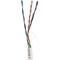 MBW5U-01441 CAT-5E UTP Solid Riser CMR Cable, 1,000ft (White)