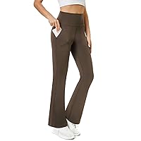 TOPYOGAS Womens High Waist Bootcut Yoga Pants Workout Pants Tummy Control Work Pants with Pockets