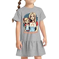Mommy's Little Princess Toddler Rib Dress - Cute Girls' Dress - Graphic Toddler Dress