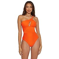 BECCA Women's Standard Catalonia One Piece Swimsuit, Asymetrical, Bathing Suits