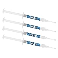 Teeth Whitening Gel for Trays, 4 Take Home Syringes, 35% Carbamide Peroxide, with Potassium-Nitrate, Trays Not Included, USA Made, Teeth Whitening Kit by Everest VAAS