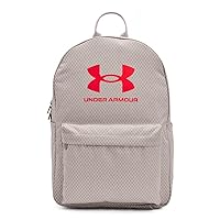 Under Armour Unisex Loudon Ripstop Backpack, (592) Ghost Gray/Ghost Gray/Bolt Red, One Size Fits All