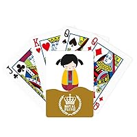 homeworld Yellow Kimono Japan Doll Art Royal Flush Poker Playing Card Game