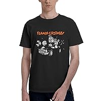 Flamin' Groovies T-Shirt Men Summer Casual Graphic Cotton Crew Neck Short Sleeve T Shirt Fit Workout Shirt