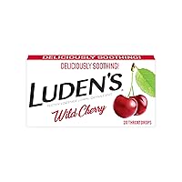 Luden's Soothing Throat Drops, Box Wild Cherry, 20 ct (Pack of 1)