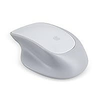Ergonomic Base for Apple Magic Mouse 2, Increased Comfort and Control (Light Gray, Clip-On, v2)