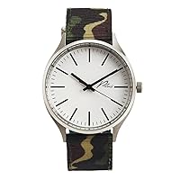 Plus Watches Classic Nylon Watch in White and Camouflage