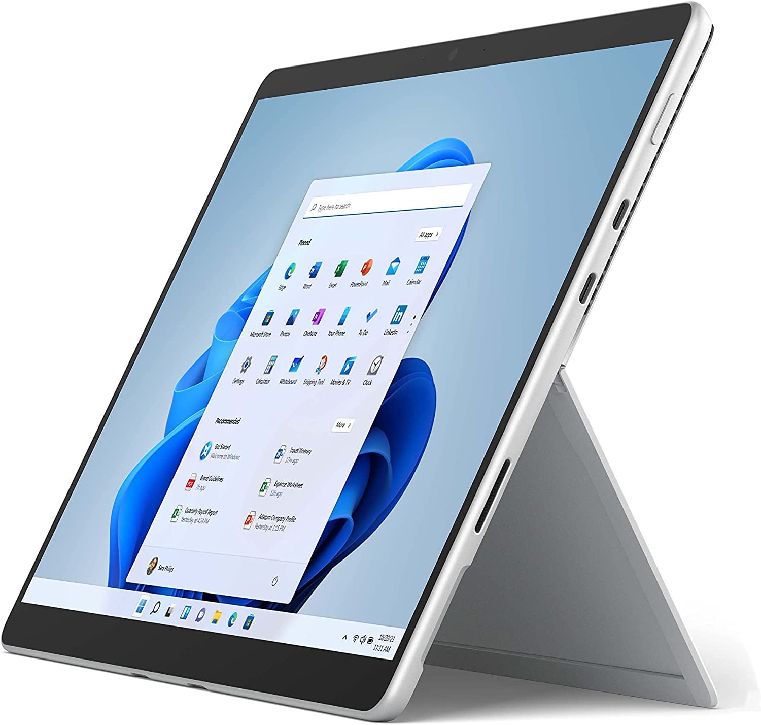 Microsoft Surface Pro 8 Tablet, Intel Evo i5-1145G7, 8GB RAM, 256GB SSD, Intel UHD Graphics, 13