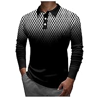 Golf Polo Shirts for Men Long Sleeve Moisture Wicking Summer Athletic Tennis T-Shirt
