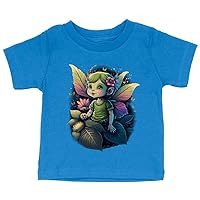 Fairy Graphic Baby Jersey T-Shirt - Print Baby T-Shirt - Art T-Shirt for Babies