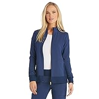 iflex by Cherokee Uniforms Zip Front Scrub Jackets for Women CK303