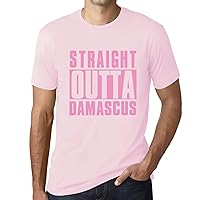 Men's Graphic T-Shirt Straight Outta Damascus Short Sleeve Tee-Shirt Vintage Birthday Gift Novelty Tshirt