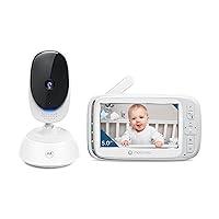 Motorola VM75 Indoor Video Baby Monitor with Camera - 480x272p, 1000ft Range 2.4 GHz Wireless 5