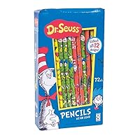 Raymond Geddes Dr Seuss Number 2 Pencils For Kids 72 Count (Pack of 1)