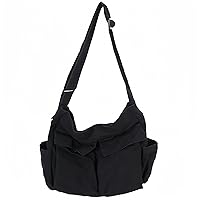 Canvas Grocery Bag 3pc XL Set with Real Pockets, Long Shoulder Strap and  Short Handle. Heavy Duty, Foldable, Washable