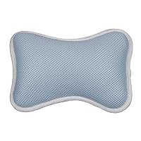 3D Mesh Spa Bath Pillow, Bathtub Pillow with 2 Suction Cups, Soft and Comfortable, Support Neck and Shoulder Headrest, for All Bathtub, Hot Tub, Jacuzzi