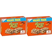 Reese's Puffs Breakfast Cereal Treat Bars, Peanut Butter & Cocoa, 16 ct (Pack of 2)