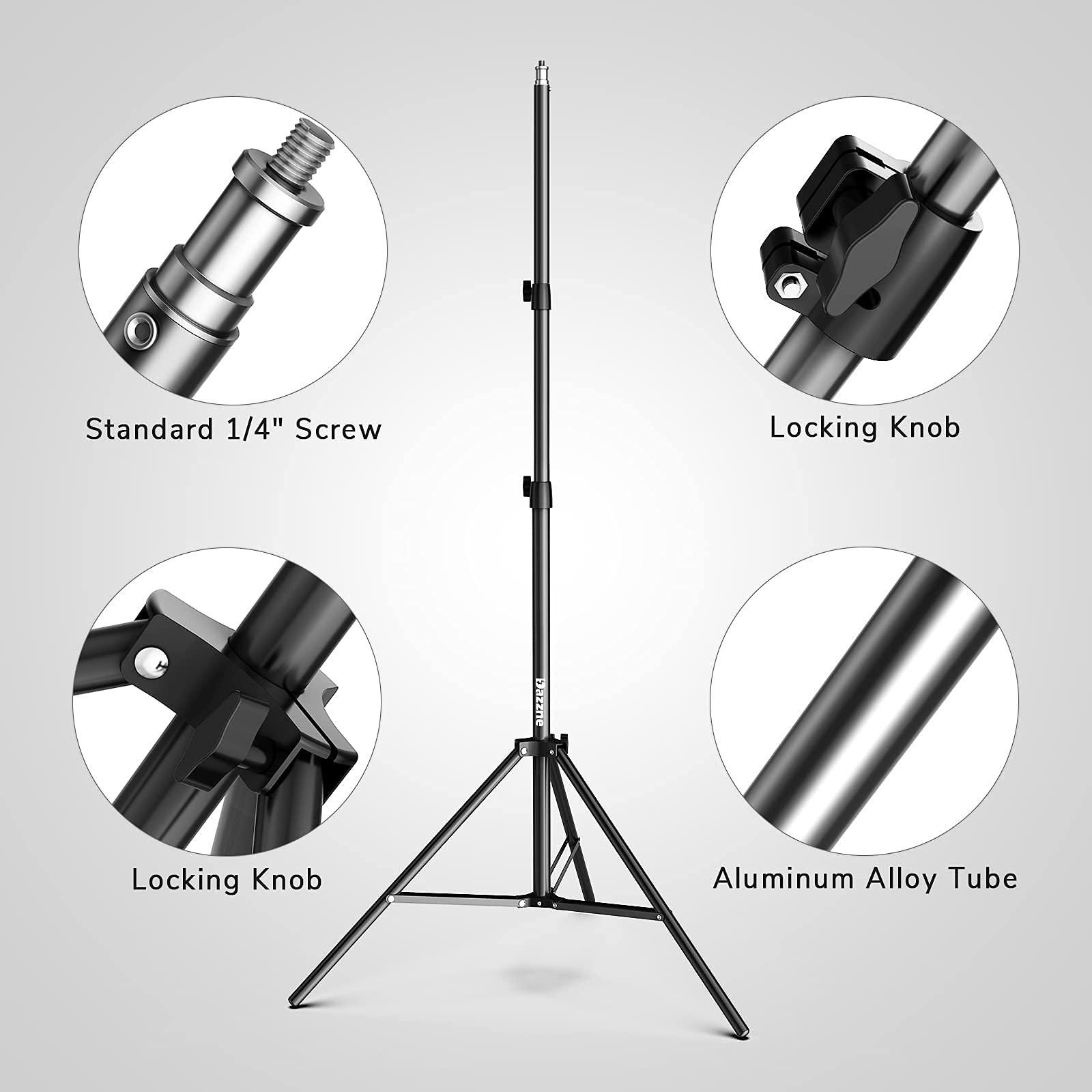 Dazzne Phone Tripod Stand, Adjustable from 27