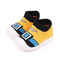 Toddler Kids Shoes 1-5T Kid First-Walking Trainers Infant Boys and Girls Soft Insole Breathable Upper Sneakers