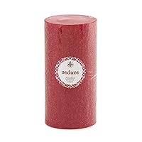 Aromatherapy Candles Seeking Balance Beeswax Blend Timberline Pillar Scented Spa Candle, 3 x 6-Inch, Seduce: Patchouli & Anise