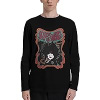 Rock Band T Shirt Boy's Long Sleeve Shirts Fashion Casual Tee Black