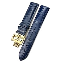 19mm 20mm 21mm 22mm Watch Band Replacement for Vacheron Constantin Patrimony VC Black Blue Brown Cowhide Strap