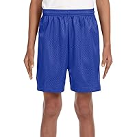 Youth A4 Six Inch Inseam Mesh Short NB5301 Royal XS