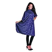 Betty Dain Bleach-proof All Purpose Styling Cape, Material Defends Against Bleach Stains, Color Proof, Chemical Proof, Waterproof, Lightweight Embossed Nylon, Purple