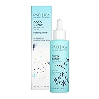 Pacifica Beauty, Coco Bond Damage Care Hair Oil, Damage Care, Tame Flyaways, Overnight Hair Treatment, Vitamins, Peptides, Moisturizing, Repair Care, Glossy, Smooth, Silicone-Free, Vegan