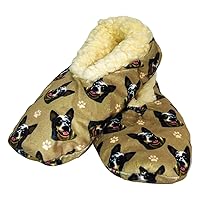 Australian Cattle Dog Super Soft Slippers - E&S Pets - Australian Cattle Dog Gifts - Cozy House Slippers - Non Skid Bottom - One Size Fits Most - Sherpa slipper - Pet Lover Gifts For Men And Women