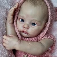 Angelbaby Realistic Newborn Baby Reborn Dolls Silicone Vinyl Full Body 19 Inch Lifelike Perfectly Cute Baby Born Girl Washable Real Touched Skin Bebe Reborn Children Doll for Kids