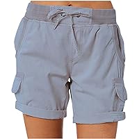 High Cut A Line Flared Wide Leg Scrub Cargo Pants for Women Fall Summer Linen Loose Fit Pants Women 2024