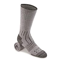 Guide Gear Camping Hiking Work Cushioned Socks for Men and Women, Lifetime Midweight with NanoGLIDE, 3 Pairs