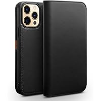 Wallet Style Phone Case for iPhone 13 Pro 6.1 Inch, Wallet Protection Cover Book Design with Card Holder and Stand Function Compatible with iPhone 13 Pro 5G (Color : Black)