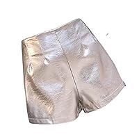 Women Faux Leather Pants Slim Butt Lift High Waist Hip Push Up Sexy Fashion Party PU Leather Shorts Plus Size