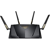 ASUS AX6000 Dual-Band WiFi 6 Gaming Router, Game Acceleration, Mesh WiFi Support, Lifetime Free Internet Security, Gamer Private Network, Mobile Game Boost, Streaming & Gaming Model RT-AX88U
