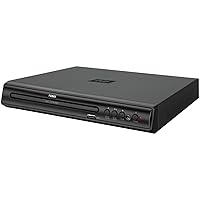 Naxa Electronics ND-856P High Resolution 2-Channel Progressive Scan DVD Player with USB Input, Black