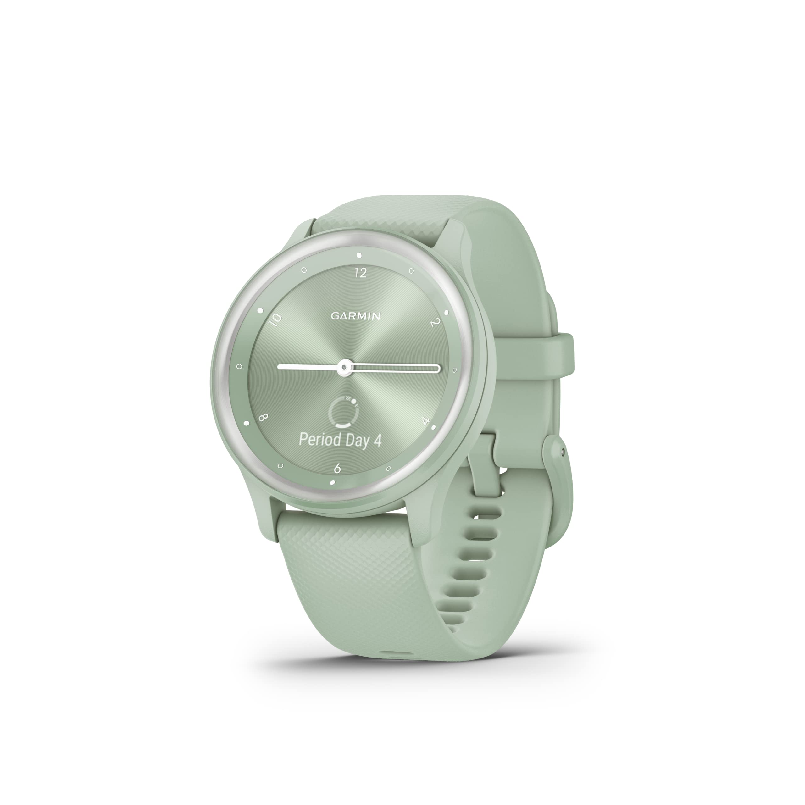 Garmin vivomove Sport, Hybrid Smartwatch, Health and Wellness Features, Touchscreen, Light Green