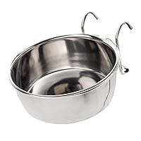 Ethical Pet SPOT Stainless Steel Coop Cup, Perfect Bowls for Cages and crates 20-Ounce pet Food Bowl. for Birds, Dogs, Cats, and Reptiles. (6011)