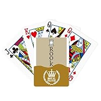 Rook White Word Chess Game Royal Flush Poker Playing Card Game