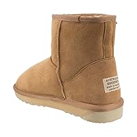 Australian made Fuzzy Boots for Women and Men - Comfy winter ankle booties - Outdoor/Indoor Hard Bottom Short boots for Winters and Snow