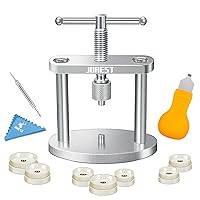 Watch Press Tool Set, Watch Back Case Closer for Closing the Watch Cover, Watch Battery Replacement, Watch Opener Remover, Watch Repair Kit for 22mm-42mm Round Dials, with Instruction Manual