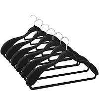 6 Pack Extra Wide Shoulder Velvet Hangers, Suit Hangers for Men, Smooth Finish 360° Swivel Hook Heavy Duty Coat Hangers for Closet, Jacket Clothes Hangers for Dress, Pants, Shirts, Skirts, Ties