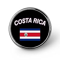 State Flag of Costa Rica Round Brooch Pin Personalized Lapel Badge Jewelry for Hat Clothes Backpack Pins Decor