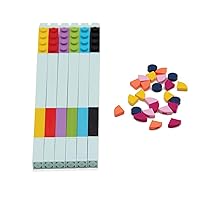 IQ LEGO DOTS 6 Pack Gel Pen Set, DIY Craft Kit for Kids, Makes a Great Birthday Gift for Kids who Love Creative Toys and Homemade Craft Sets